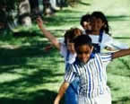 image of kids walking